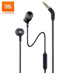 Moti אוזניות ורמקלים JBL LIVE100 3.5mm Wired Earphones Stereo Sound Line Control Sports Headset  Live 100 Deep Bass Sound Earbuds Handsfree with Mic