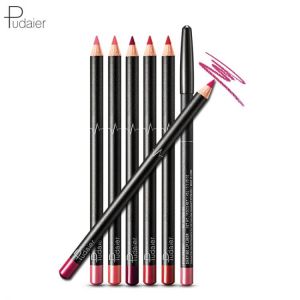 Pudaier 6PCS/Set 6 Colors Lip Liner Set Matte Lipliner Pencil Waterproof Nude Lip Liner Makeup Products Cosmetic for Lips Makeup